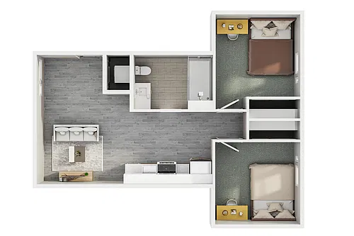 Floor plan 2 x 1 Premium
