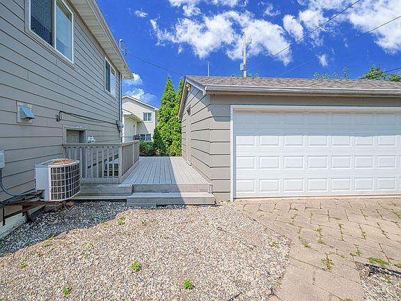 Back of home and garage