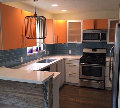 all new cabinets, solid surface countertop, breakfast nook a