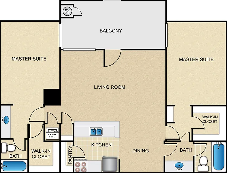 Plan F Floorplan Diagram
