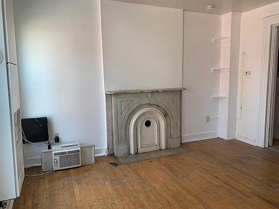 ornamental fireplace in large living room