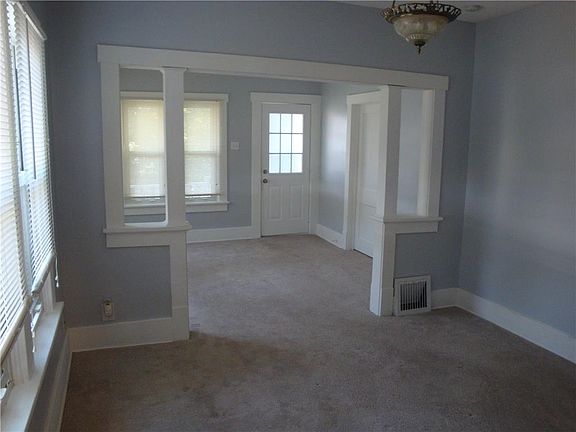 Bright and cheery living room and dining room