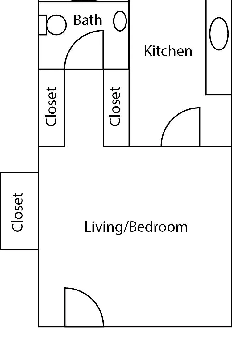 Studio, 531 sqft, $1,649 — Photo 3