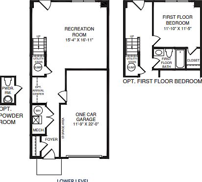 First floor bedroom is included.