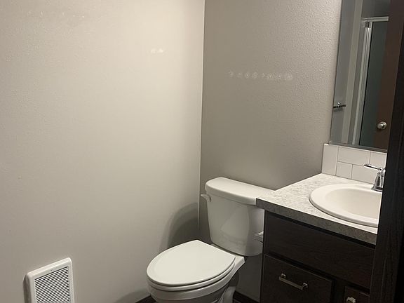 Master Bathroom has Toilet, Sink and Shower