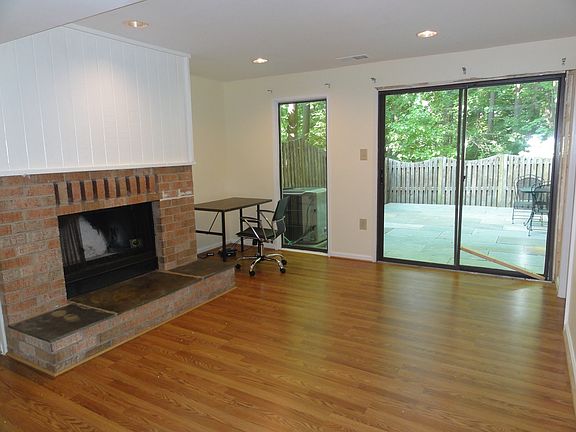 Living Room with wood Fireplace