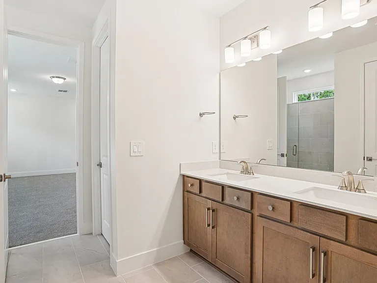 Master bathroom with generous double vanity