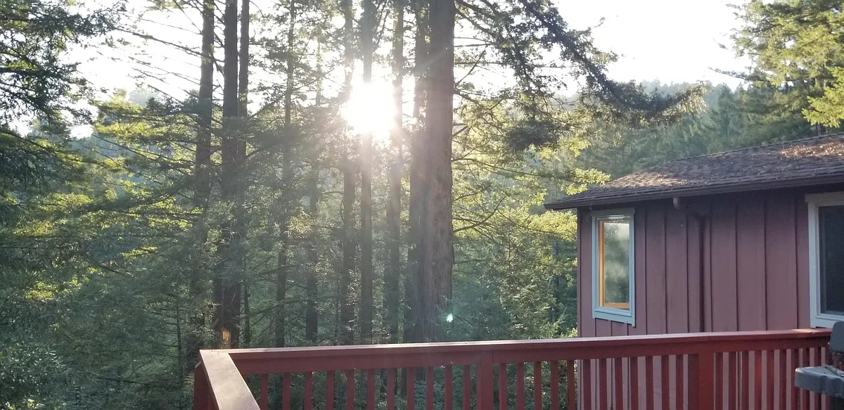 Photo 1 of 17 - Skylonda Dr - Woodside, CA Deck View - Skylonda Dr