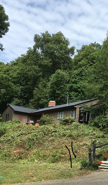 "The Lodge" on the hill
