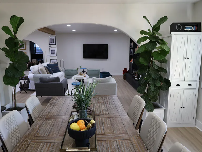Living room from the kitchen-Dining Room