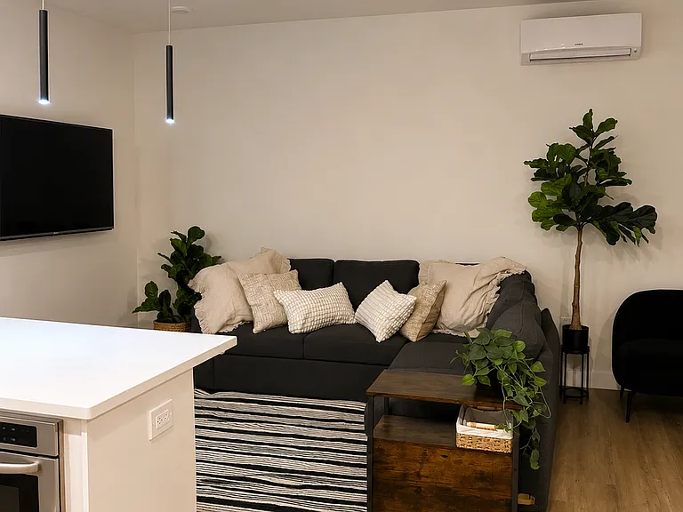 Open concept living space.