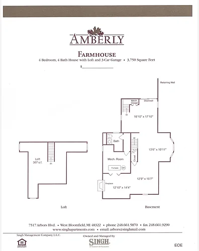 Floor plan Farm House