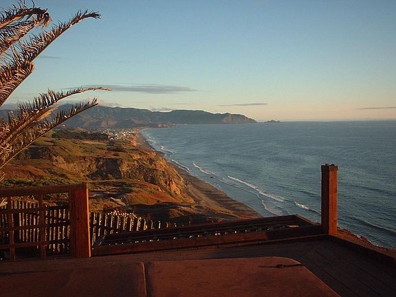 Southern coastal deck view