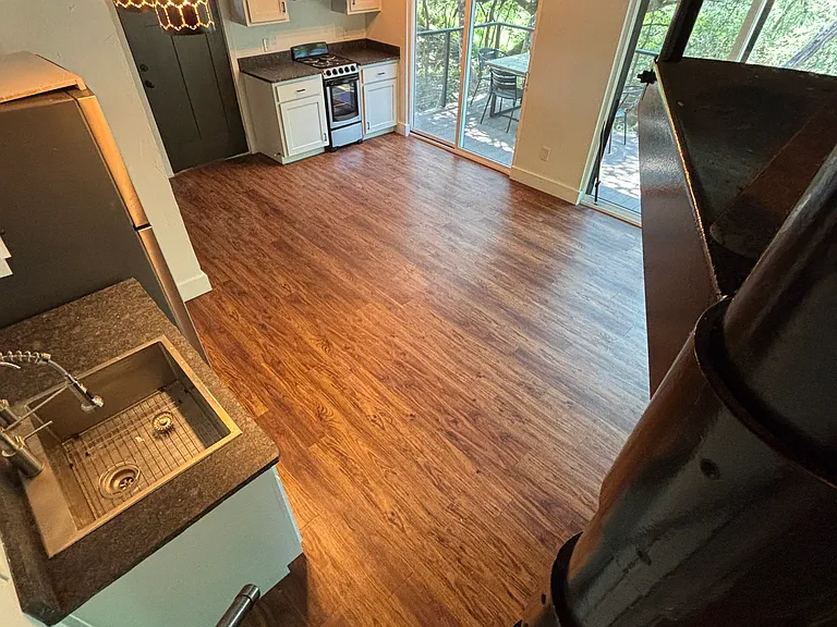 View from stairs