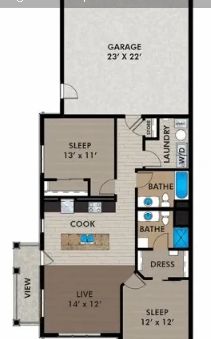 2 bed, 1141 sqft, $2,195 — Photo 3