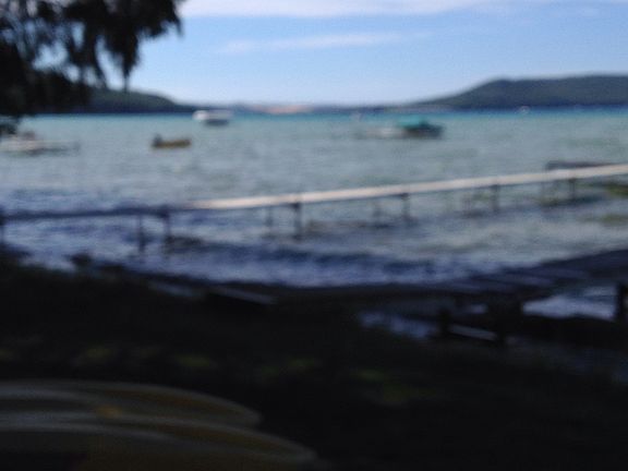 sleeping bear dunes in backg
