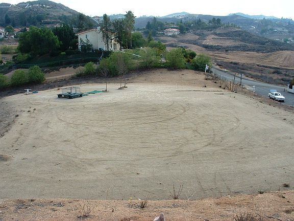view of graded pad