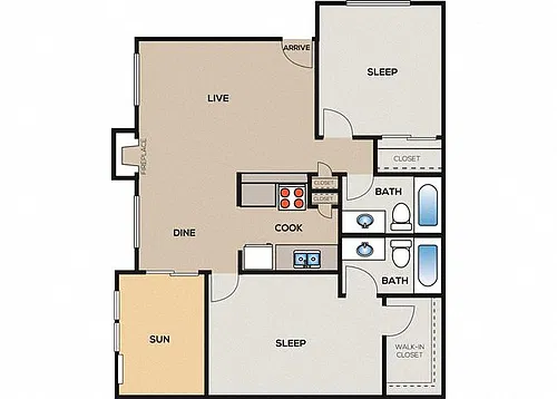 Floor plan B2