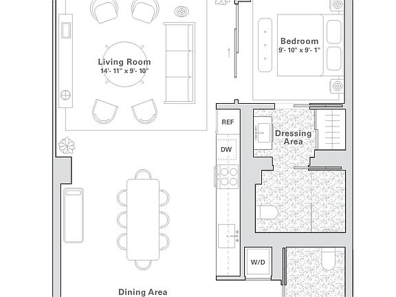 2nd image of 547 W 47th St Room 324