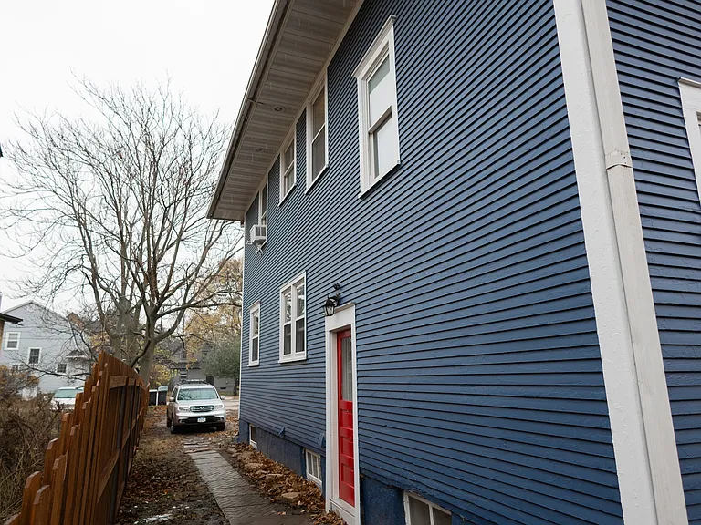 N. Side of house - outside