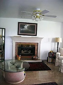 Fireplace at family room