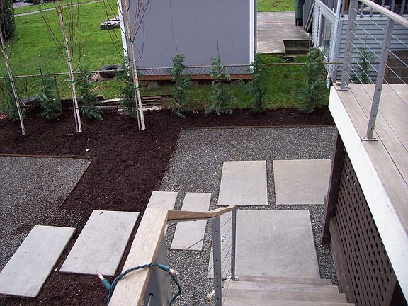 Clean modern landscape