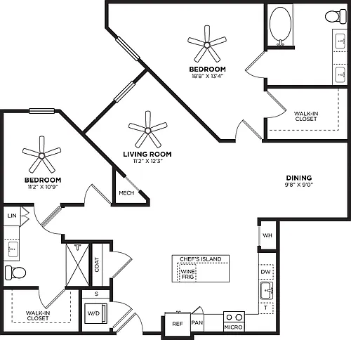 Floor plan B4 No Balcony