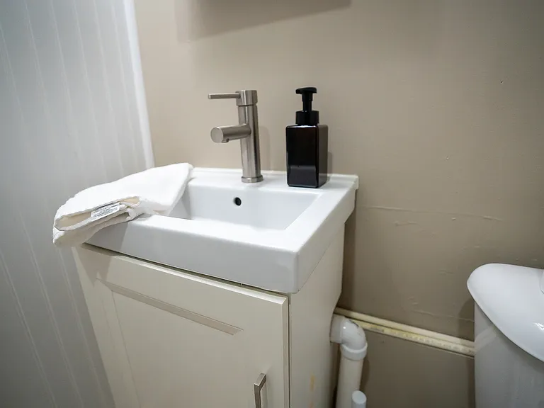 Half Bath in mudroom/laundry room