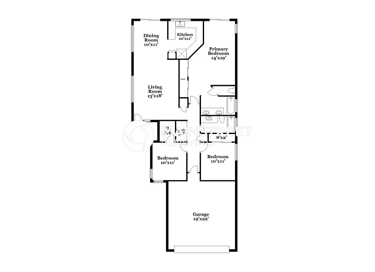 Floor Plan - 4637 E Hartford Ave