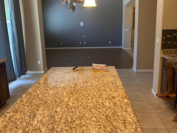 View from kitchen to family room
