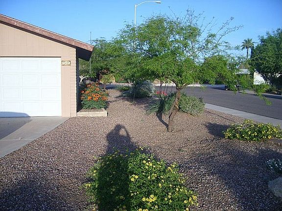 Garage door is on the side of the home, not the front