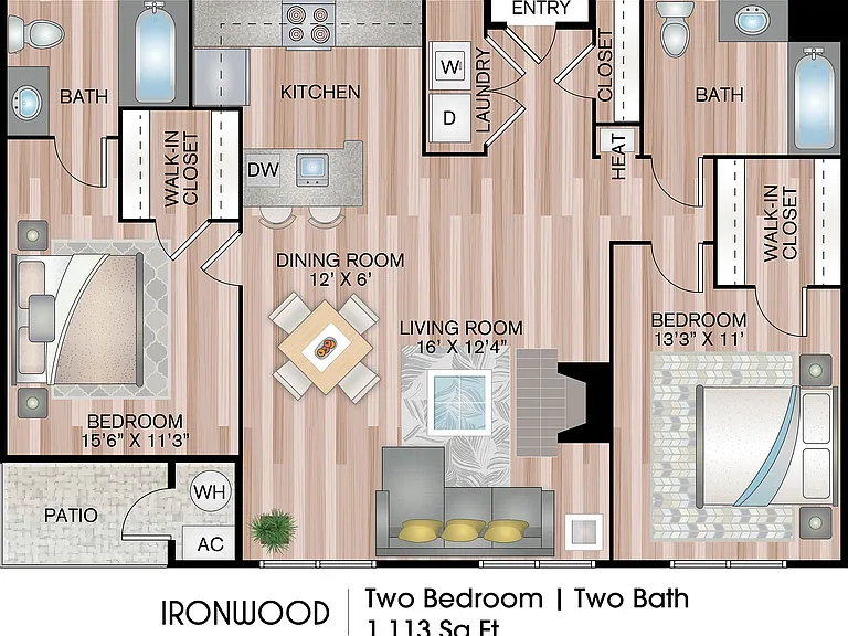 1113 Square Footage 1113 Square Footage