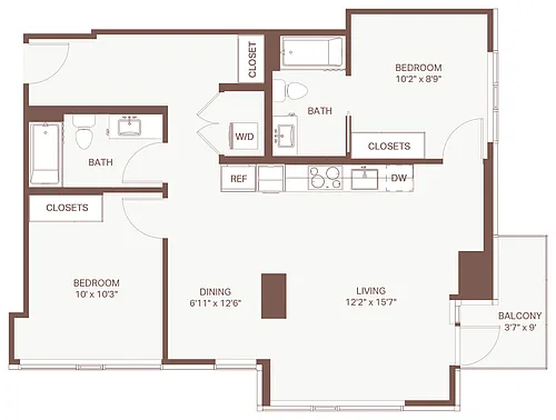 Floor plan 2x2 E27 Olympic