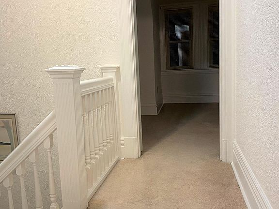 Apartment hallway between LR and BR