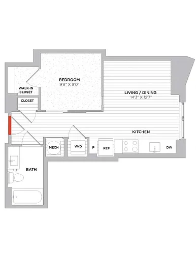Floor plan Studio-S04 East