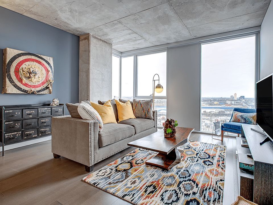 Model apartment living area