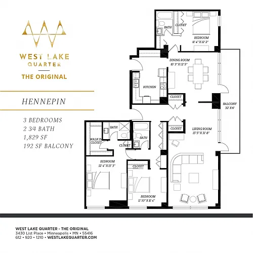 Floor plan Hennepin