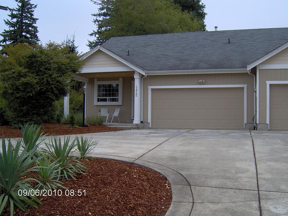 Two story duplex with 2-car garage