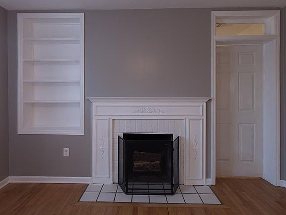 Living Room Wood Burning Fireplace