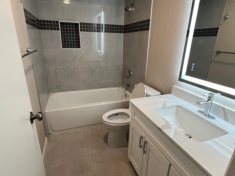 Newly remodeled bathroom
