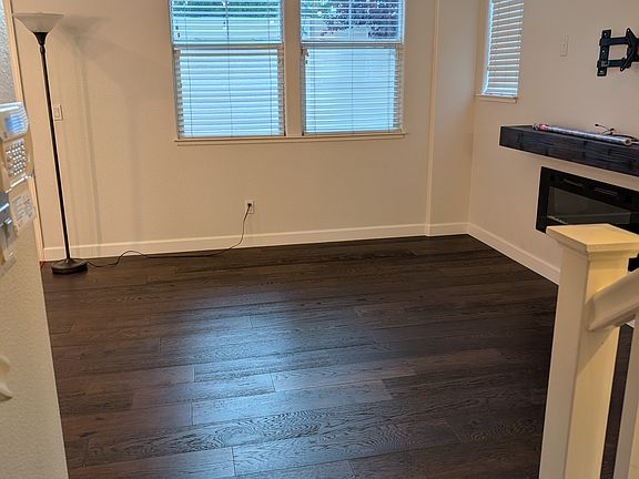 Living area with fireplace