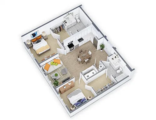 Floor plan Levy ADA