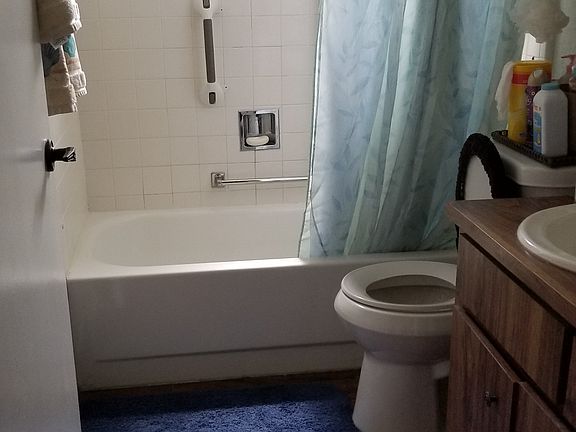 Main Bath new floors, toilet