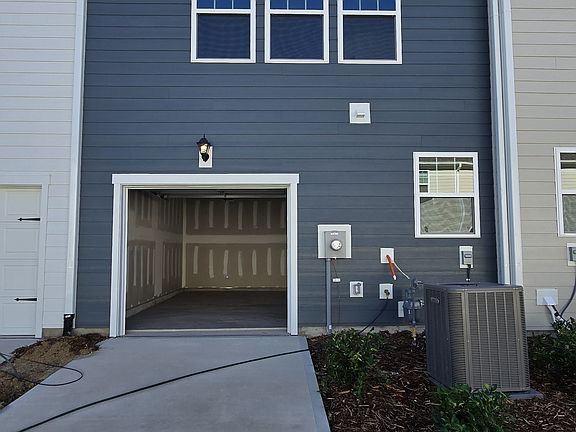 rear attached single car garage