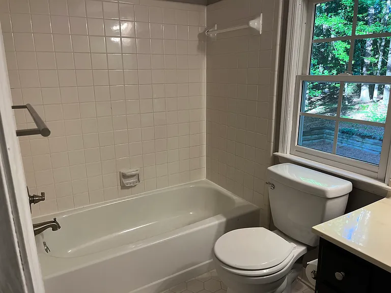 Hall Full Bath - Tiled Shower