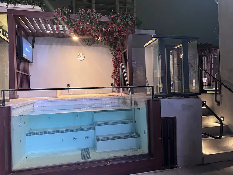 One of the Cabanas with heated private pool