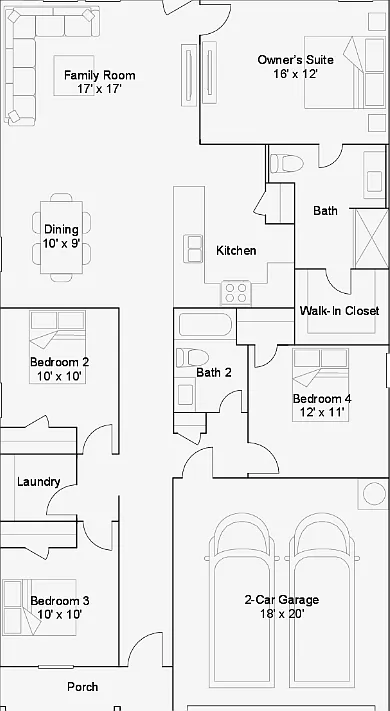 4 bed, 2.0 bath, 1667 sqft, $1,750 — Photo 3