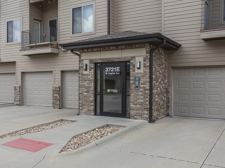 The exterior entrance to building 3721E