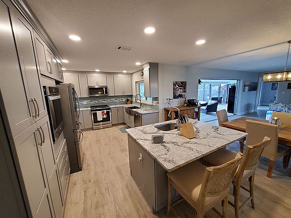 custom kitchen with island