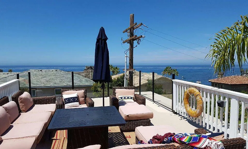 Large private deck with 180 views (furniture for sale)